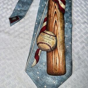 Baseball Themed Vintage 90’s Tie